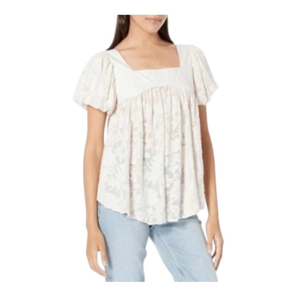 Free People Sunrise to Sunset Top in Cream (Size S)
